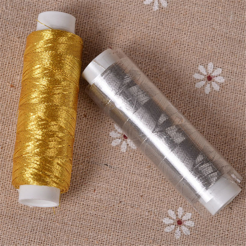 Home Sewing Machine Gold And Silver Thread Hand Embroidery