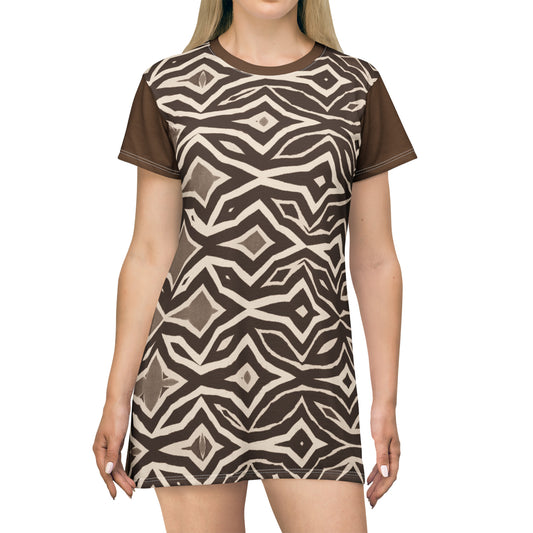 All Over Print T-Shirt Dress