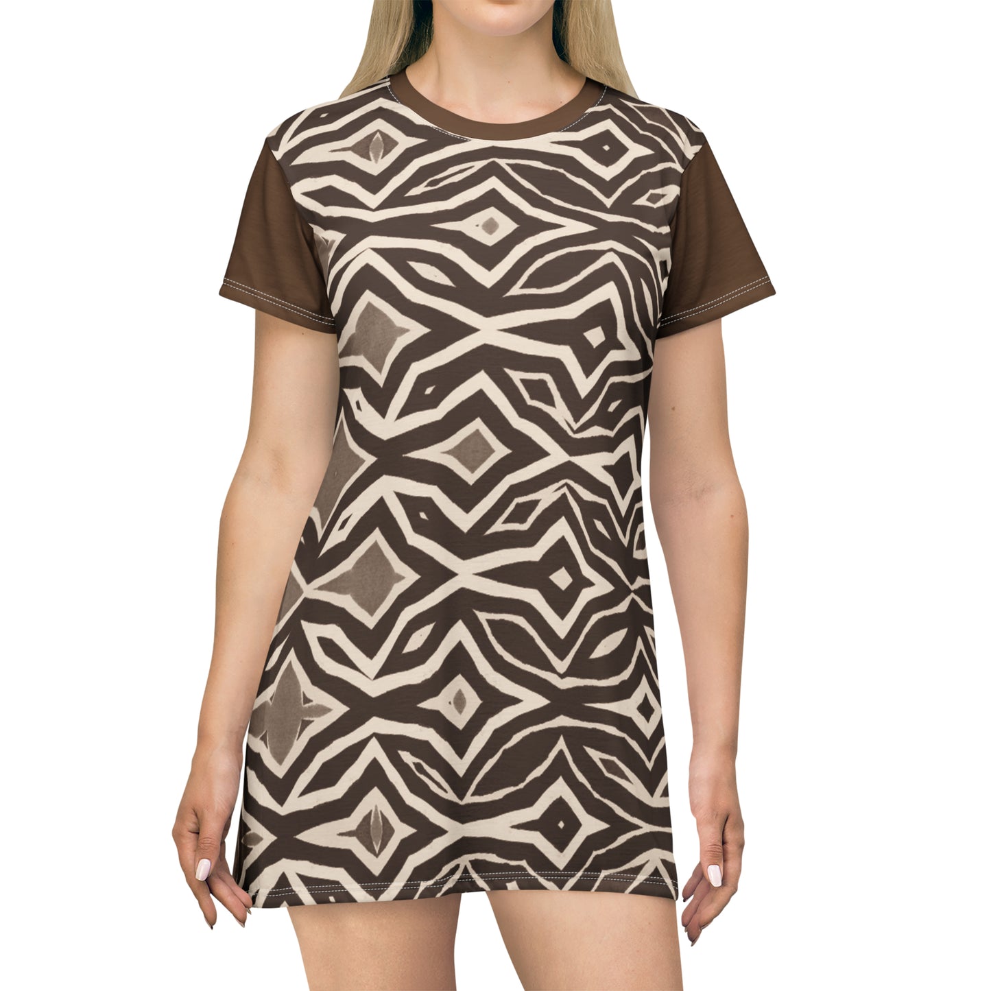 All Over Print T-Shirt Dress