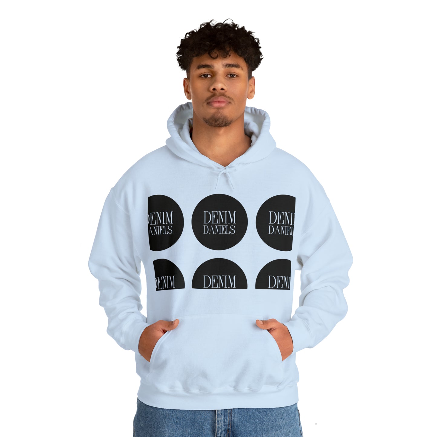 Demin Daniels Logo Hooded Sweatshirt