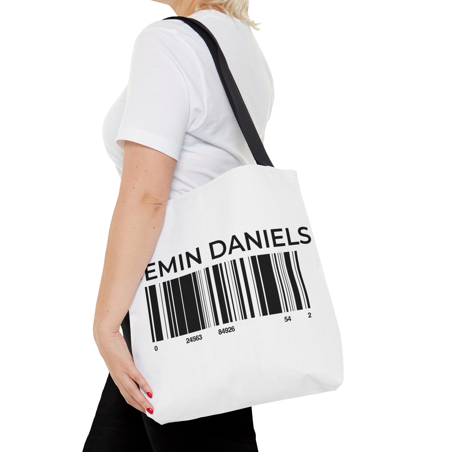 Demin Daniels Barcode Tote Bag