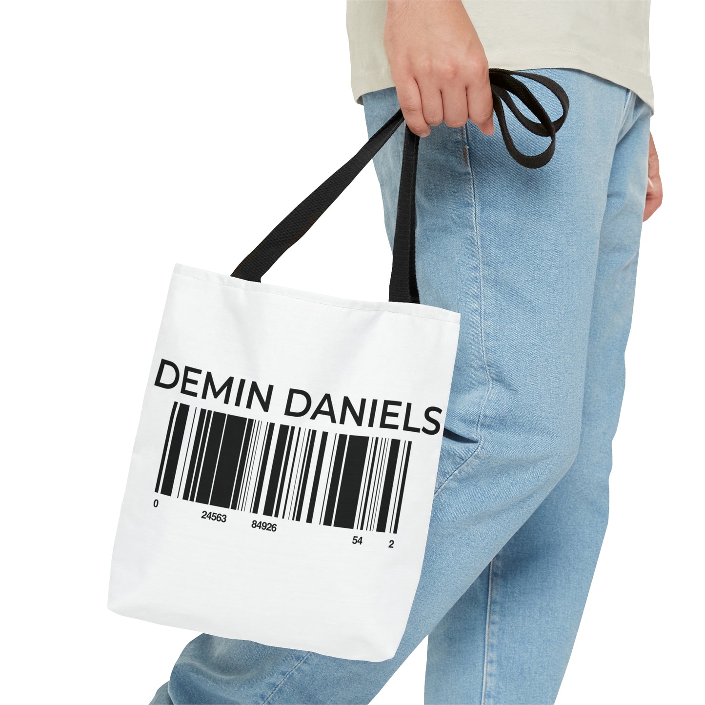 Demin Daniels Barcode Tote Bag