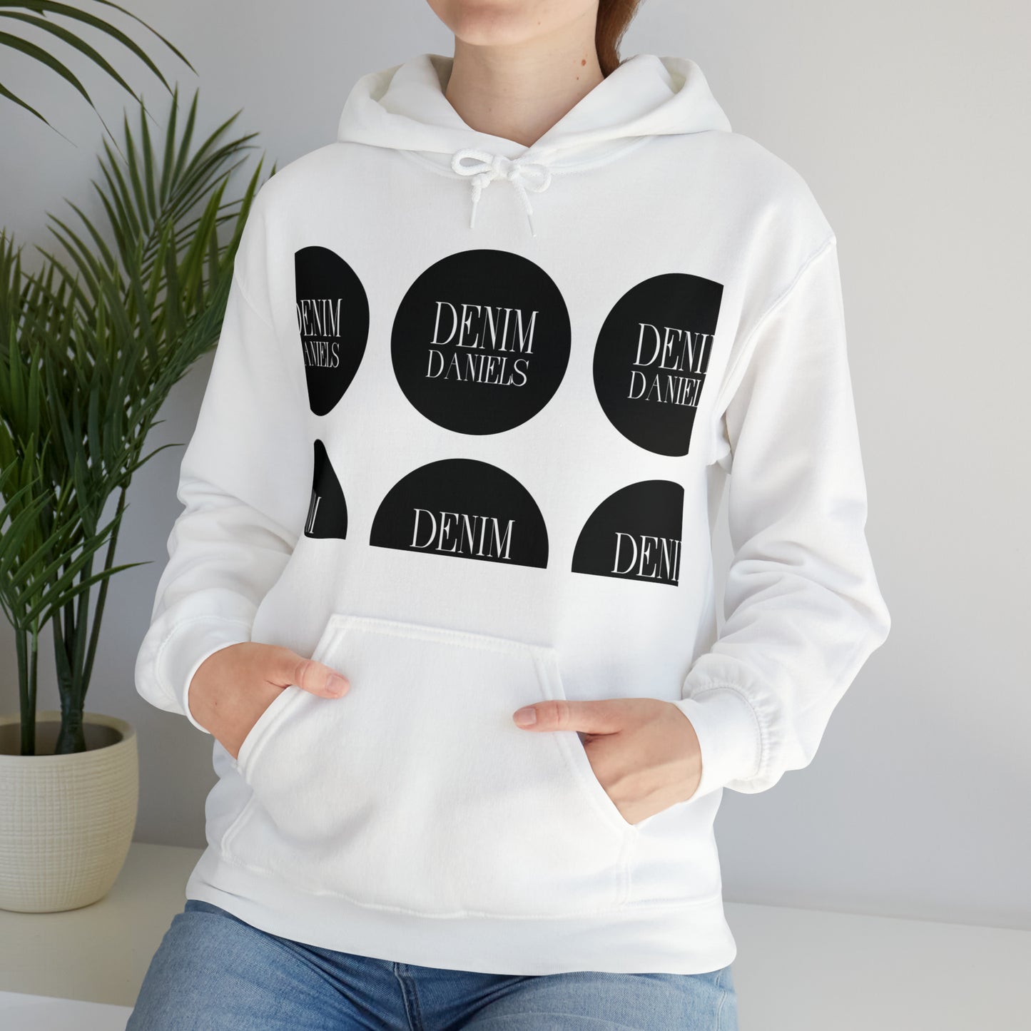 Demin Daniels Logo Hooded Sweatshirt