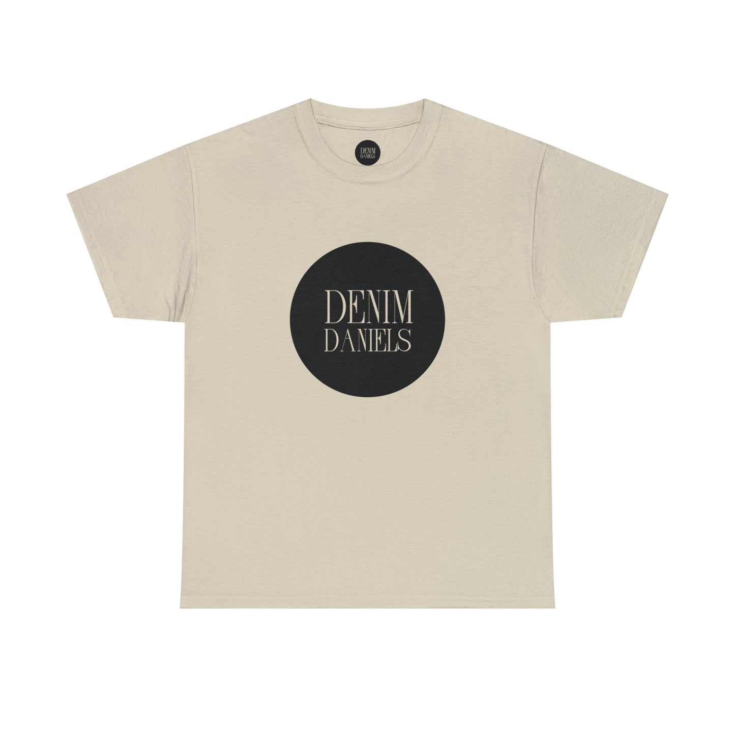 Camiseta de algodón grueso con logo de Denim Daniels