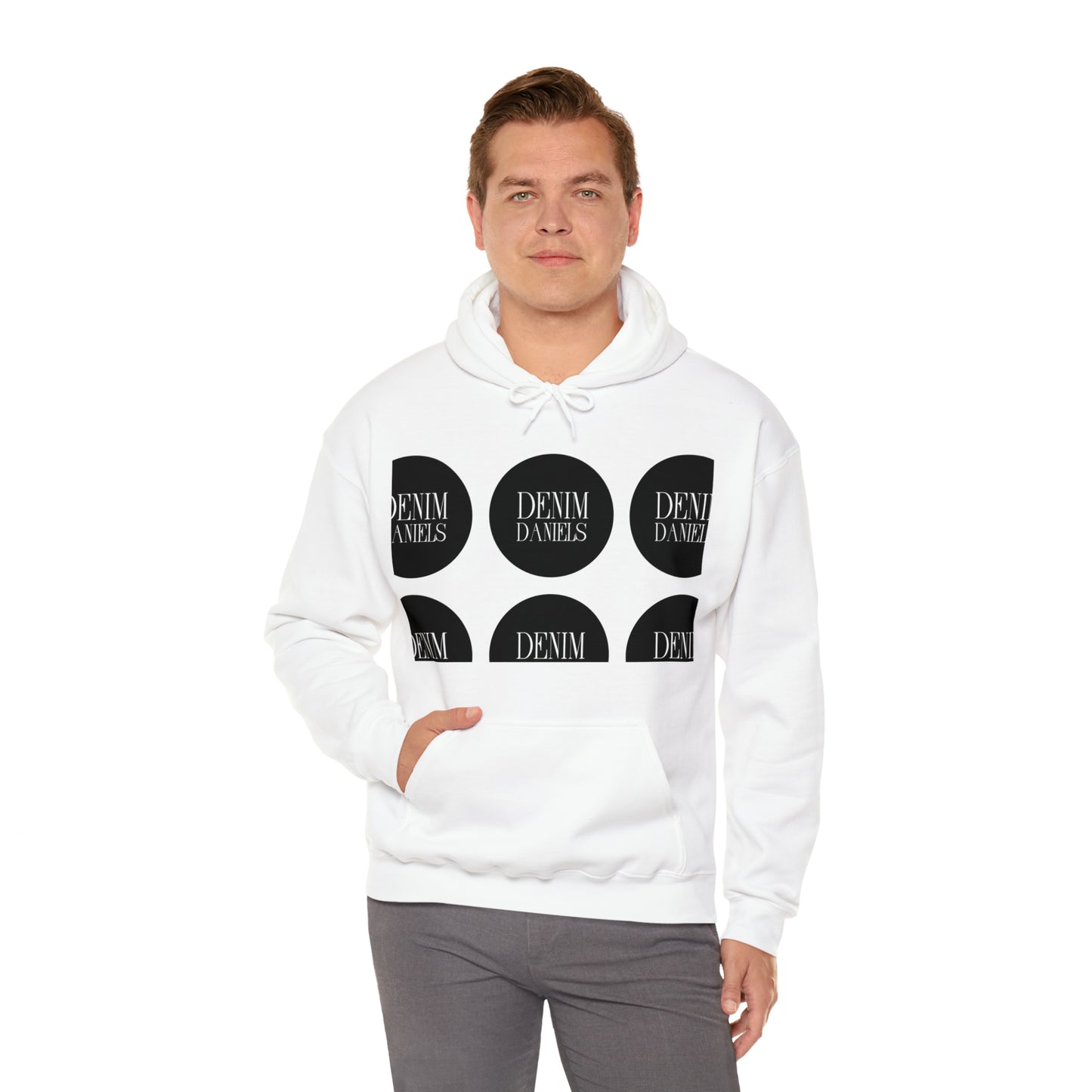 Demin Daniels Logo Hooded Sweatshirt