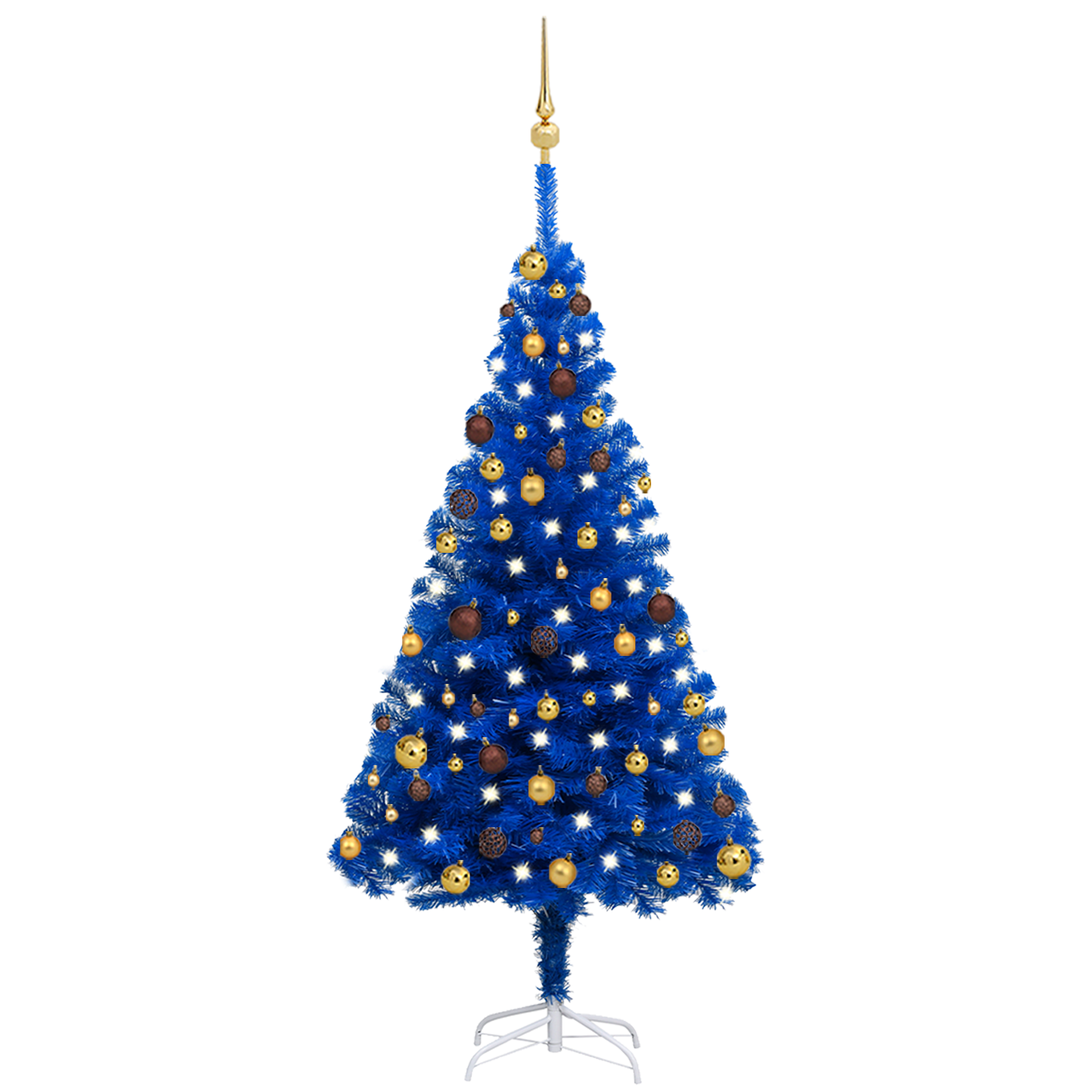 vidaXL Artificial Christmas Tree with LEDs&Ball Set PET Multi Colors/Sizes-29