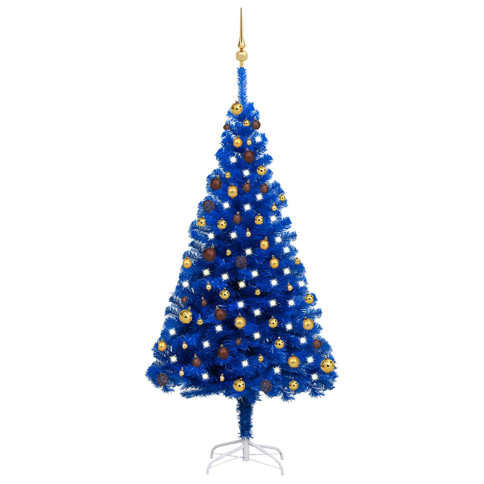 vidaXL Artificial Christmas Tree with LEDs&Ball Set PET Multi Colors/Sizes-50