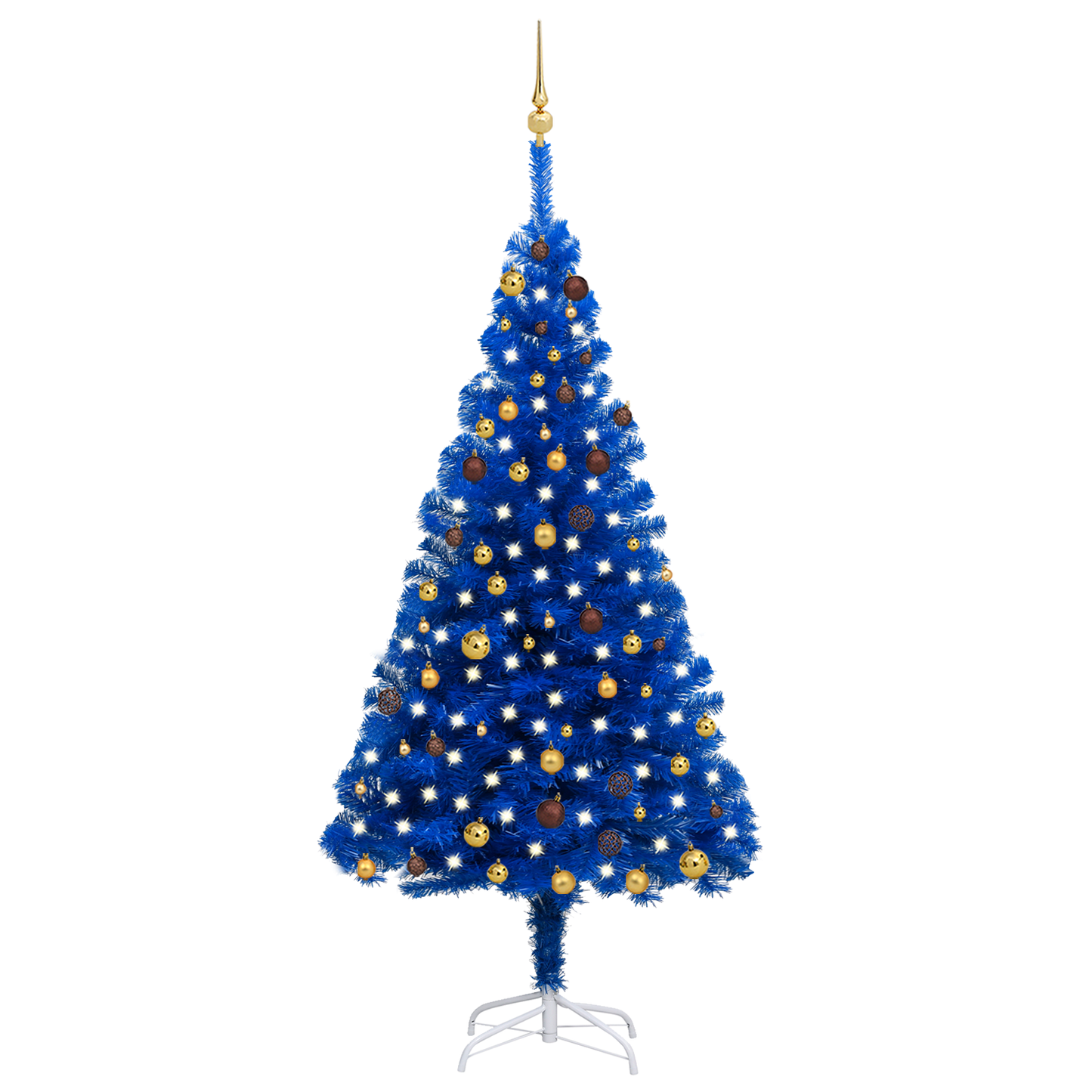 vidaXL Artificial Christmas Tree with LEDs&Ball Set PET Multi Colors/Sizes-51