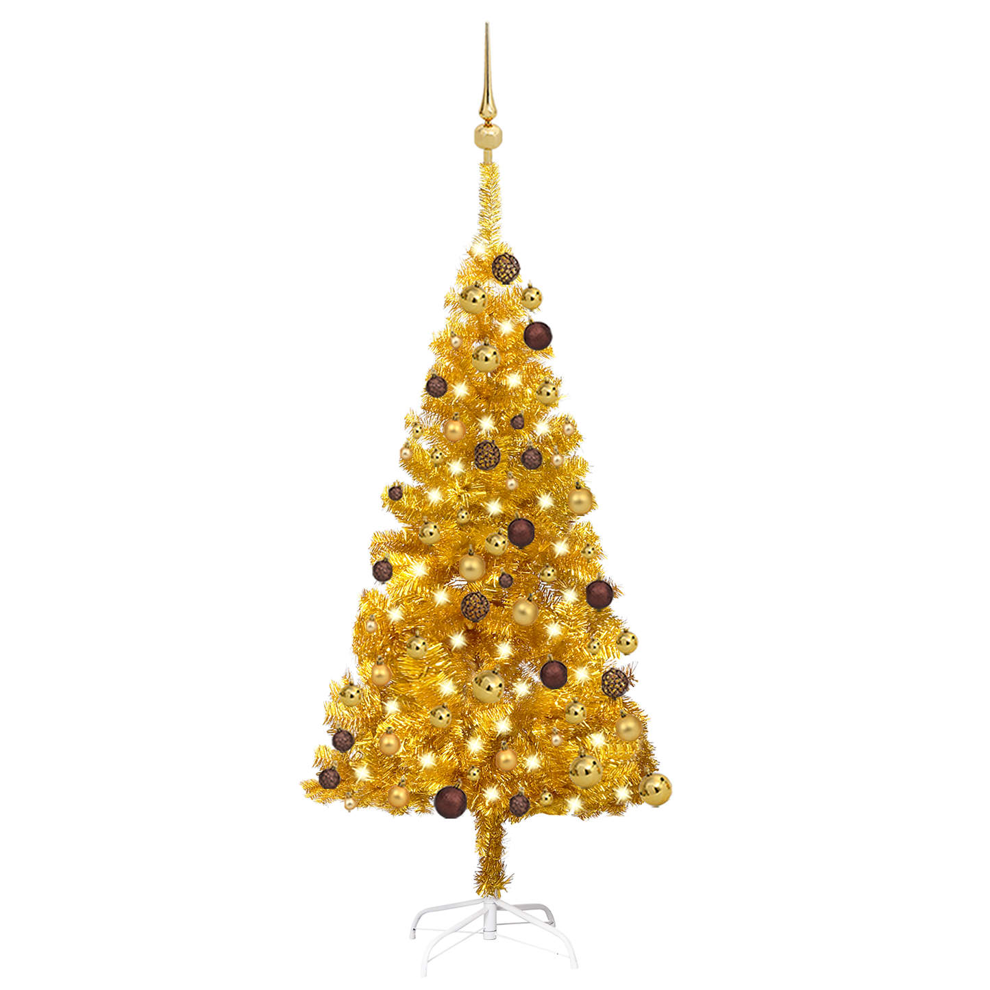 vidaXL Artificial Christmas Tree with LEDs&Ball Set PET Multi Colors/Sizes-58