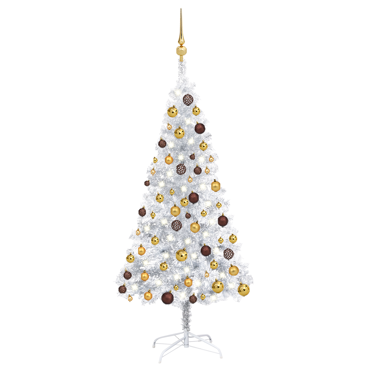 vidaXL Artificial Christmas Tree with LEDs&Ball Set PET Multi Colors/Sizes-6