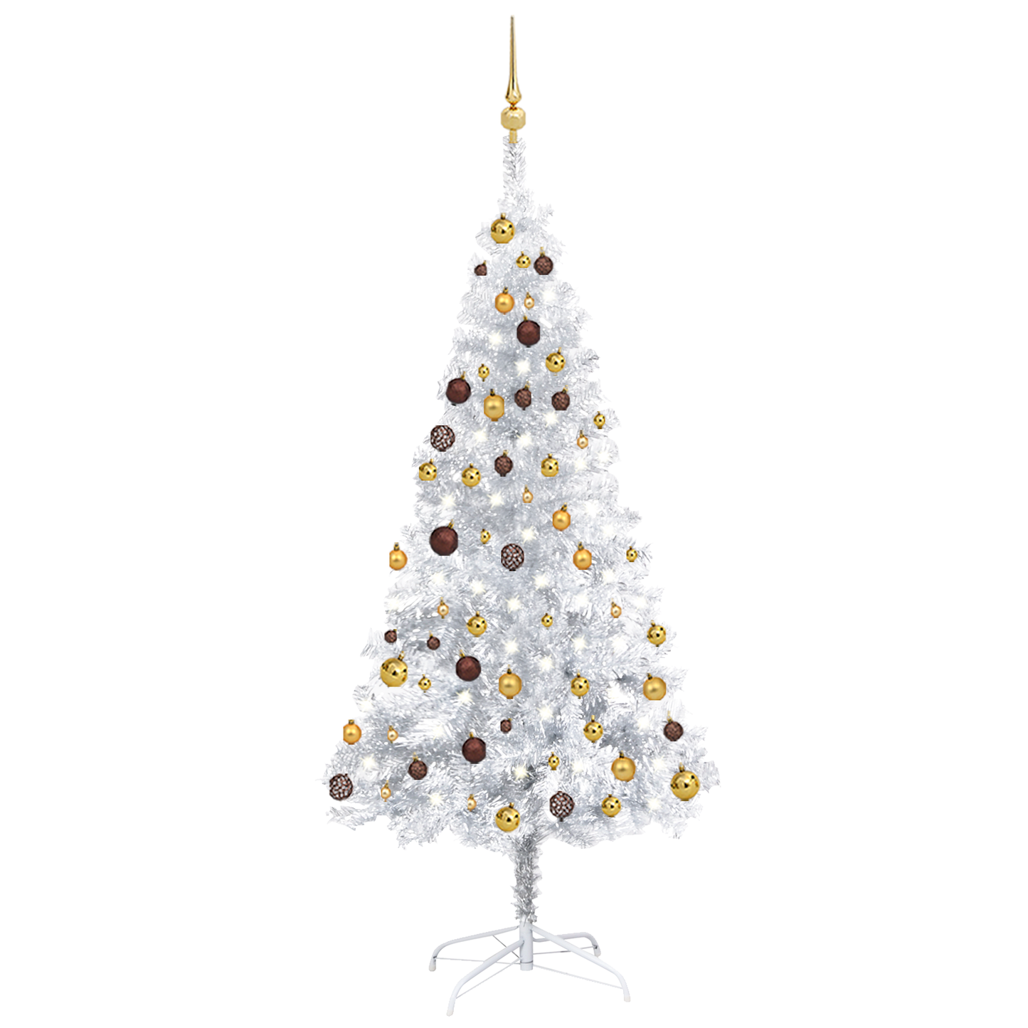 vidaXL Artificial Christmas Tree with LEDs&Ball Set PET Multi Colors/Sizes-8