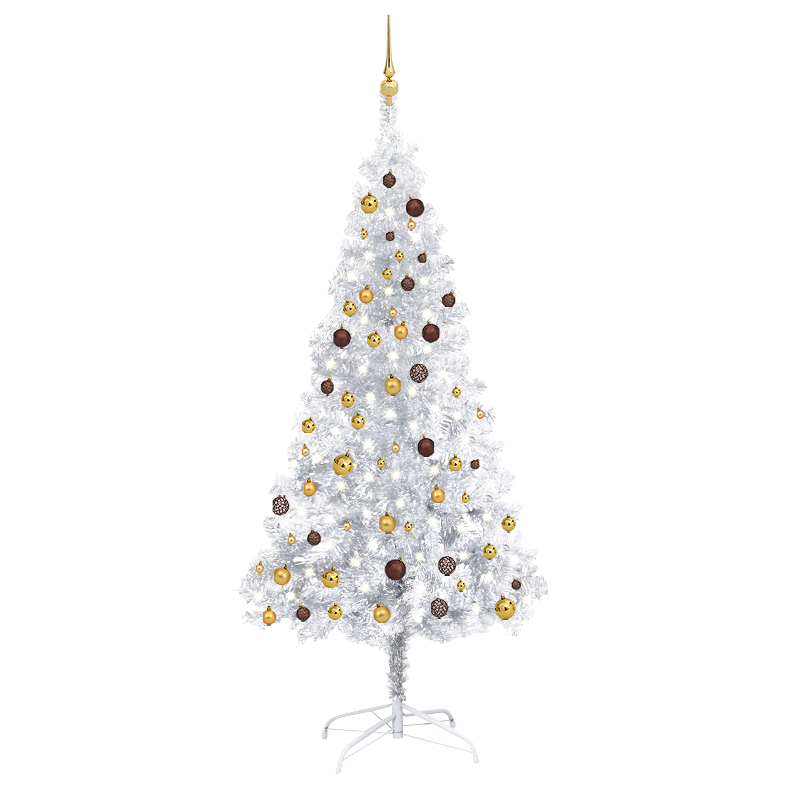 vidaXL Artificial Christmas Tree with LEDs&Ball Set PET Multi Colors/Sizes-7