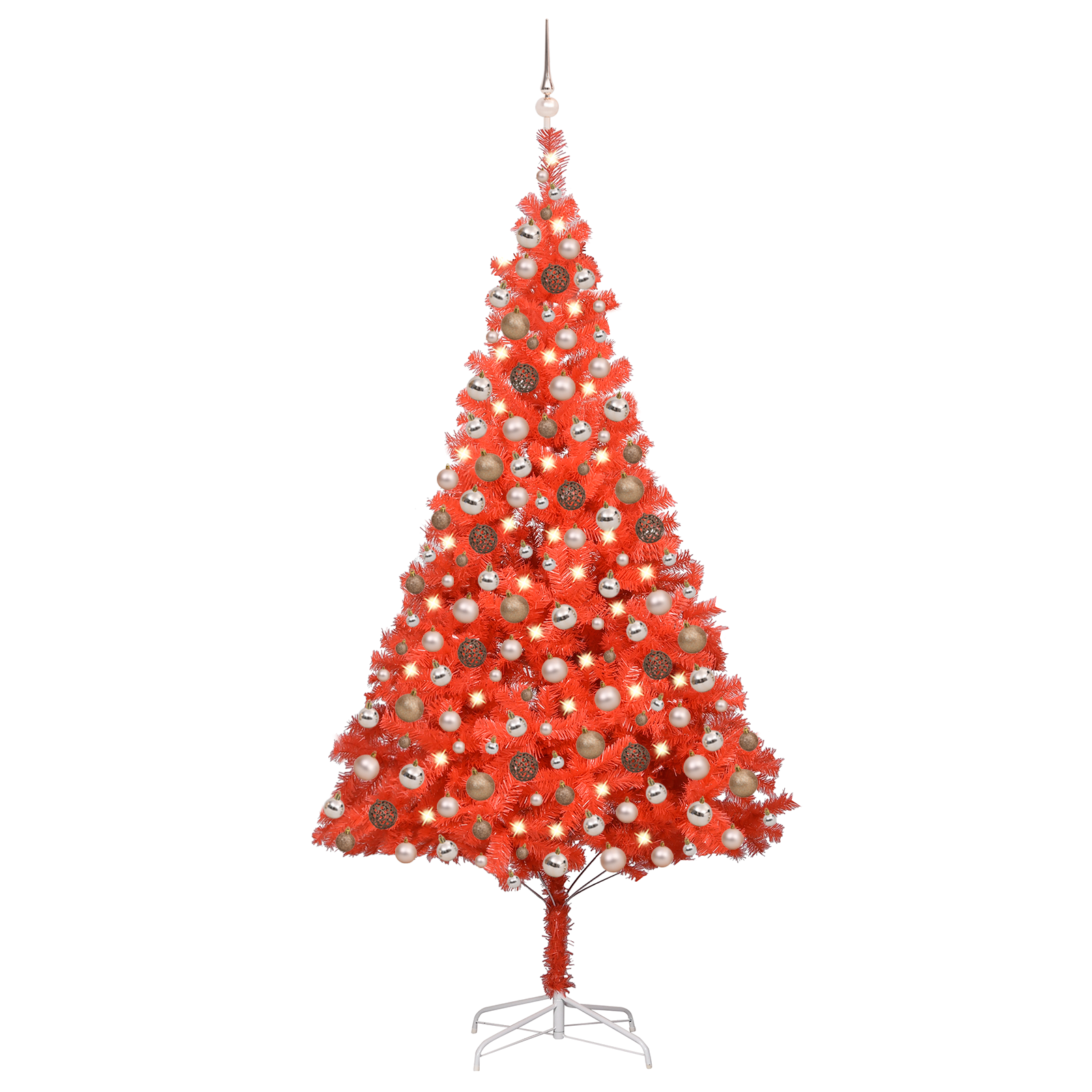 vidaXL Artificial Christmas Tree with LEDs&Ball Set PET Multi Colors/Sizes-1