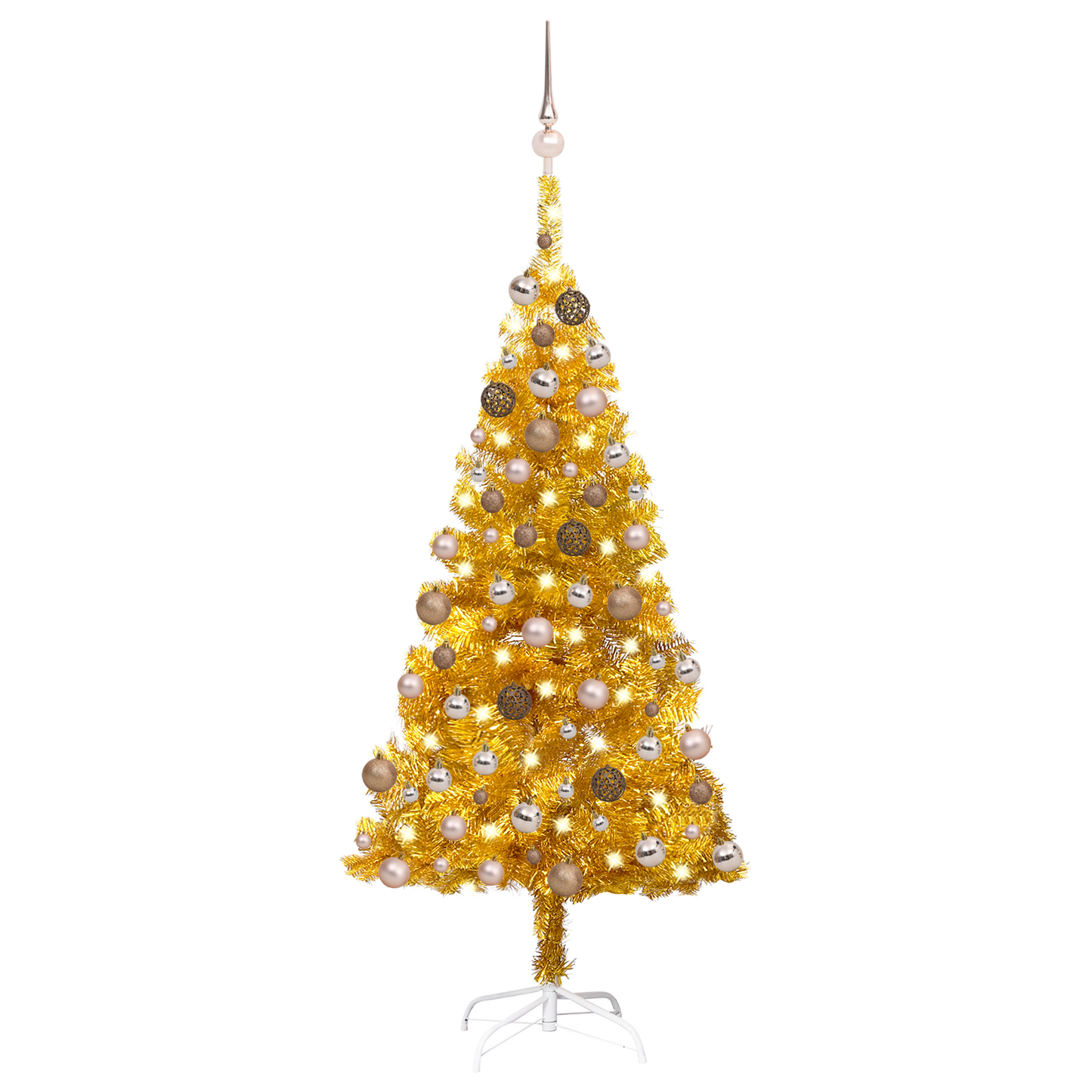 vidaXL Artificial Christmas Tree with LEDs&Ball Set PET Multi Colors/Sizes-13