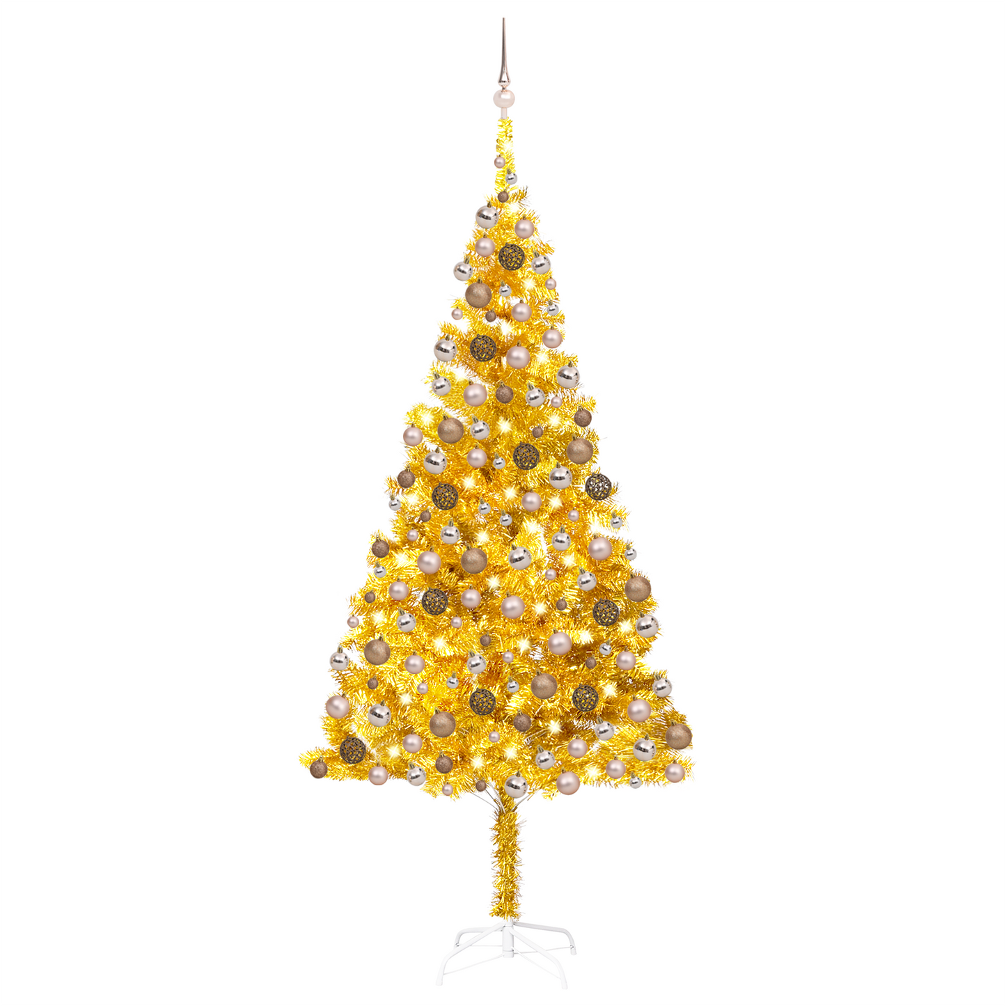 vidaXL Artificial Christmas Tree with LEDs&Ball Set PET Multi Colors/Sizes-64