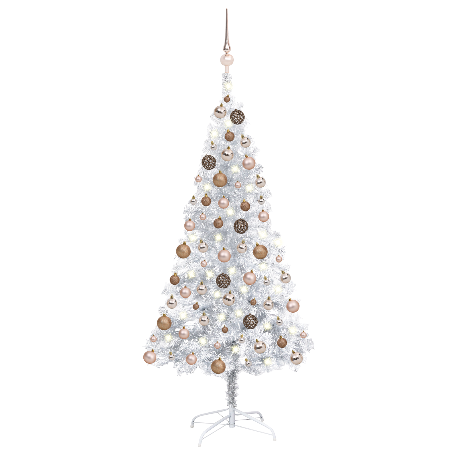 vidaXL Artificial Christmas Tree with LEDs&Ball Set PET Multi Colors/Sizes-66