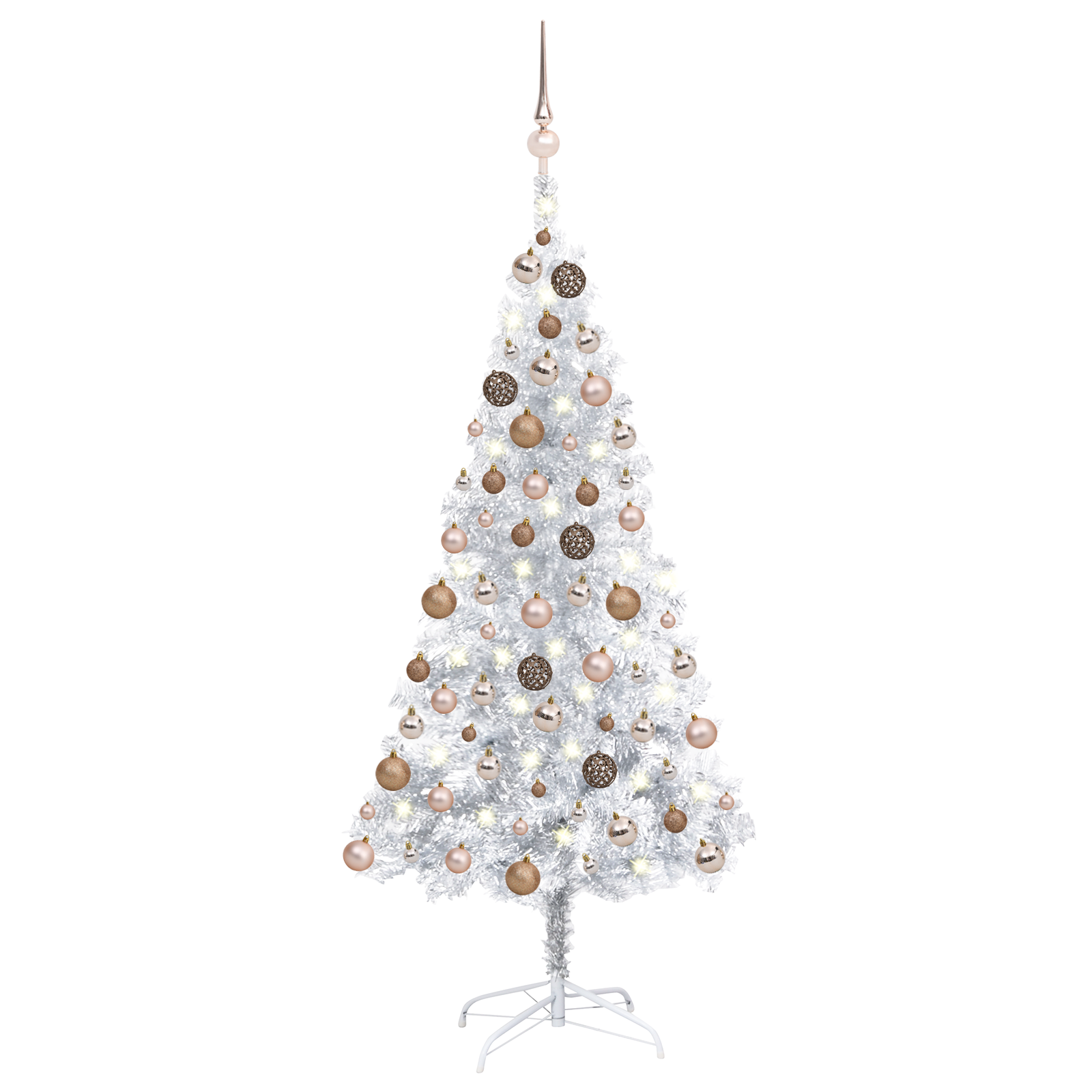 vidaXL Artificial Christmas Tree with LEDs&Ball Set PET Multi Colors/Sizes-68