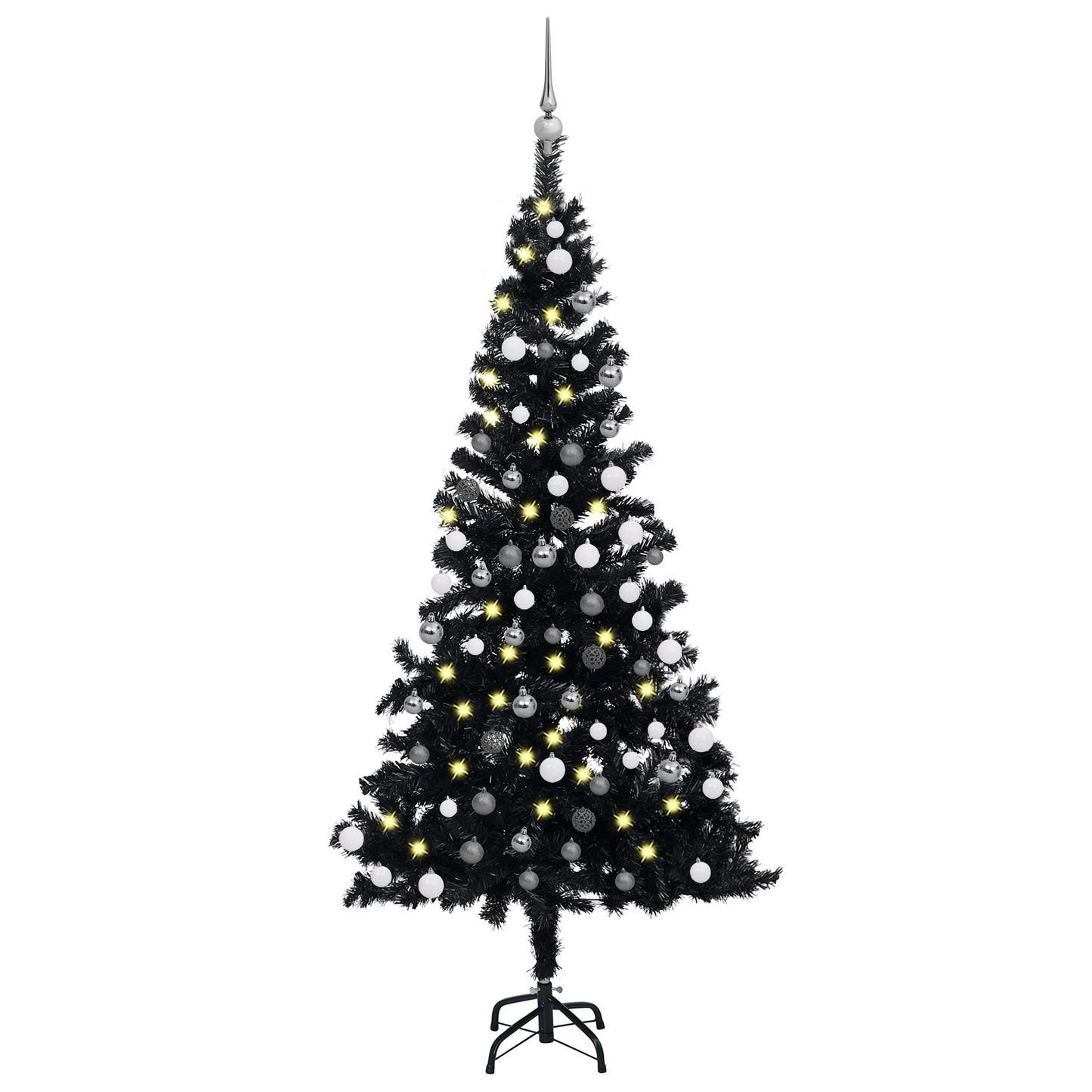 vidaXL Artificial Christmas Tree with LEDs&Ball Set PET Multi Colors/Sizes-47