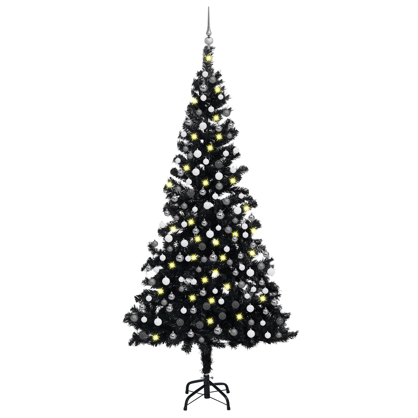 vidaXL Artificial Christmas Tree with LEDs&Ball Set PET Multi Colors/Sizes-72