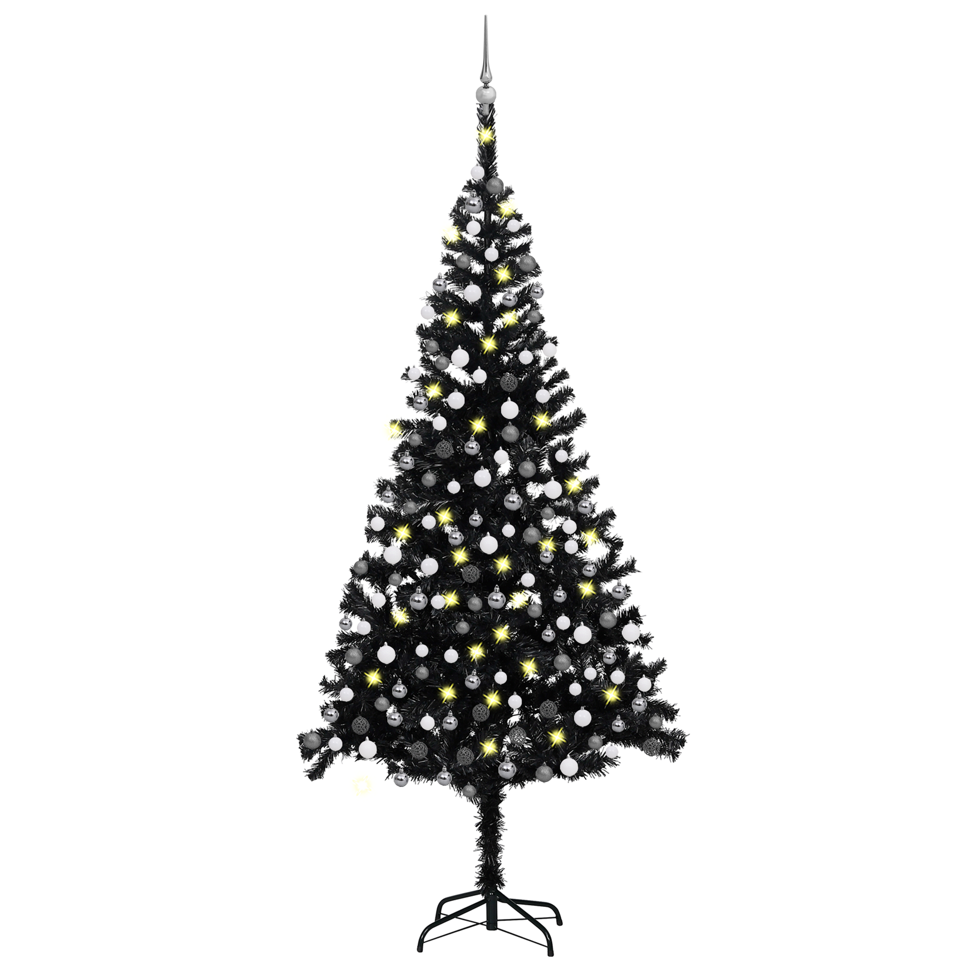 vidaXL Artificial Christmas Tree with LEDs&Ball Set PET Multi Colors/Sizes-74