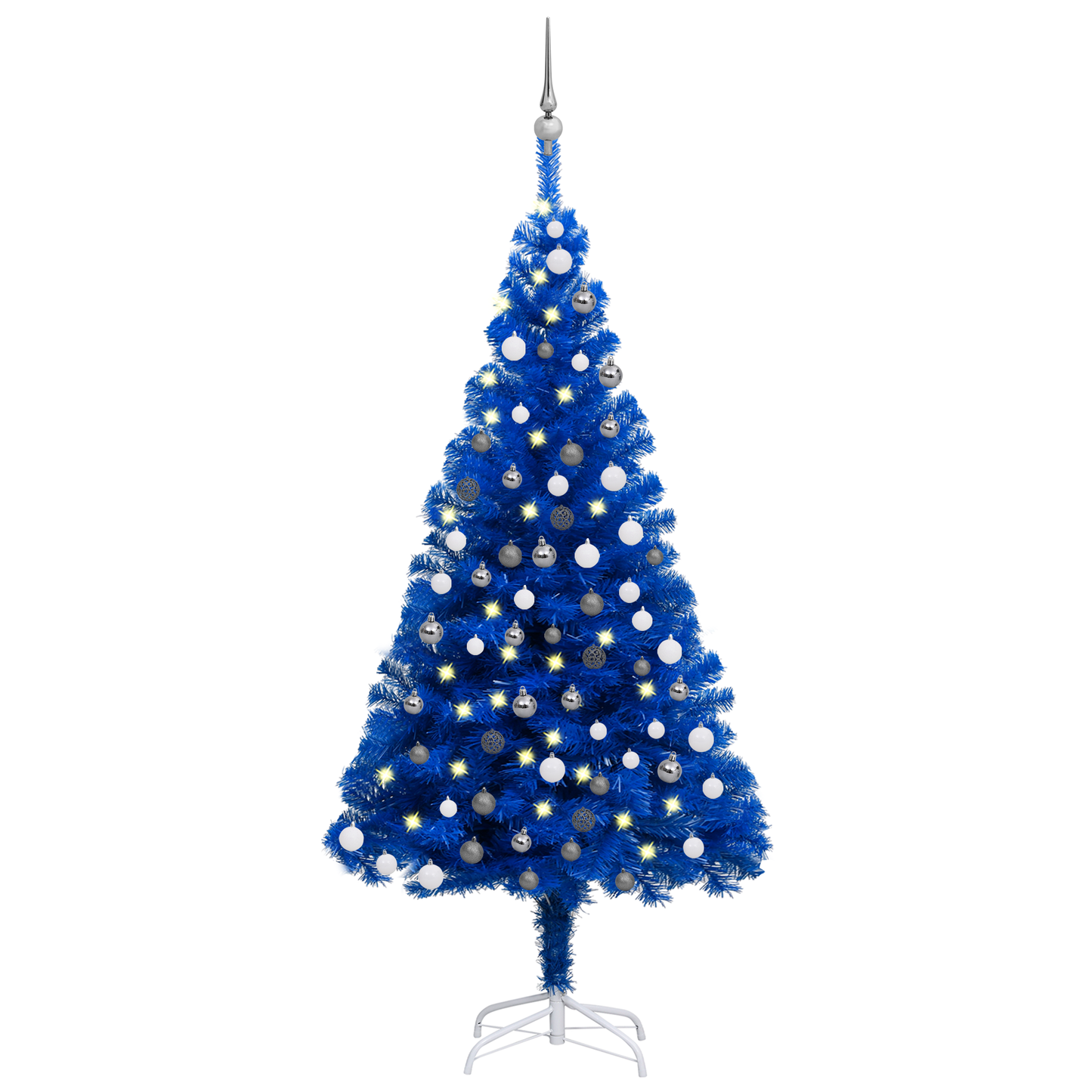 vidaXL Artificial Christmas Tree with LEDs&Ball Set PET Multi Colors/Sizes-76