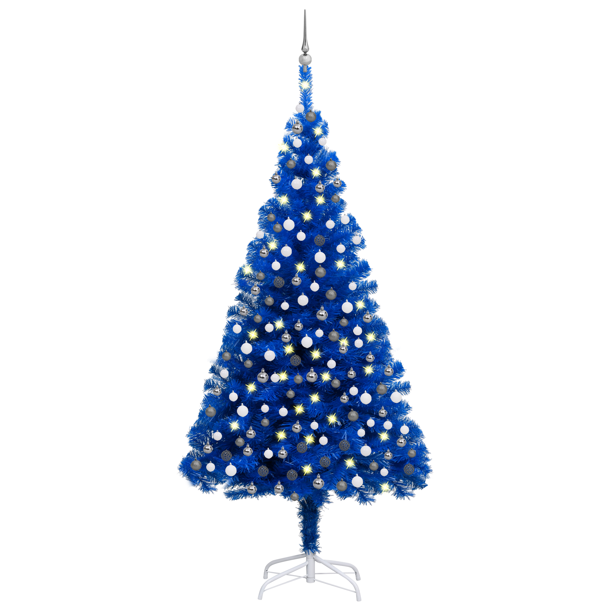 vidaXL Artificial Christmas Tree with LEDs&Ball Set PET Multi Colors/Sizes-34