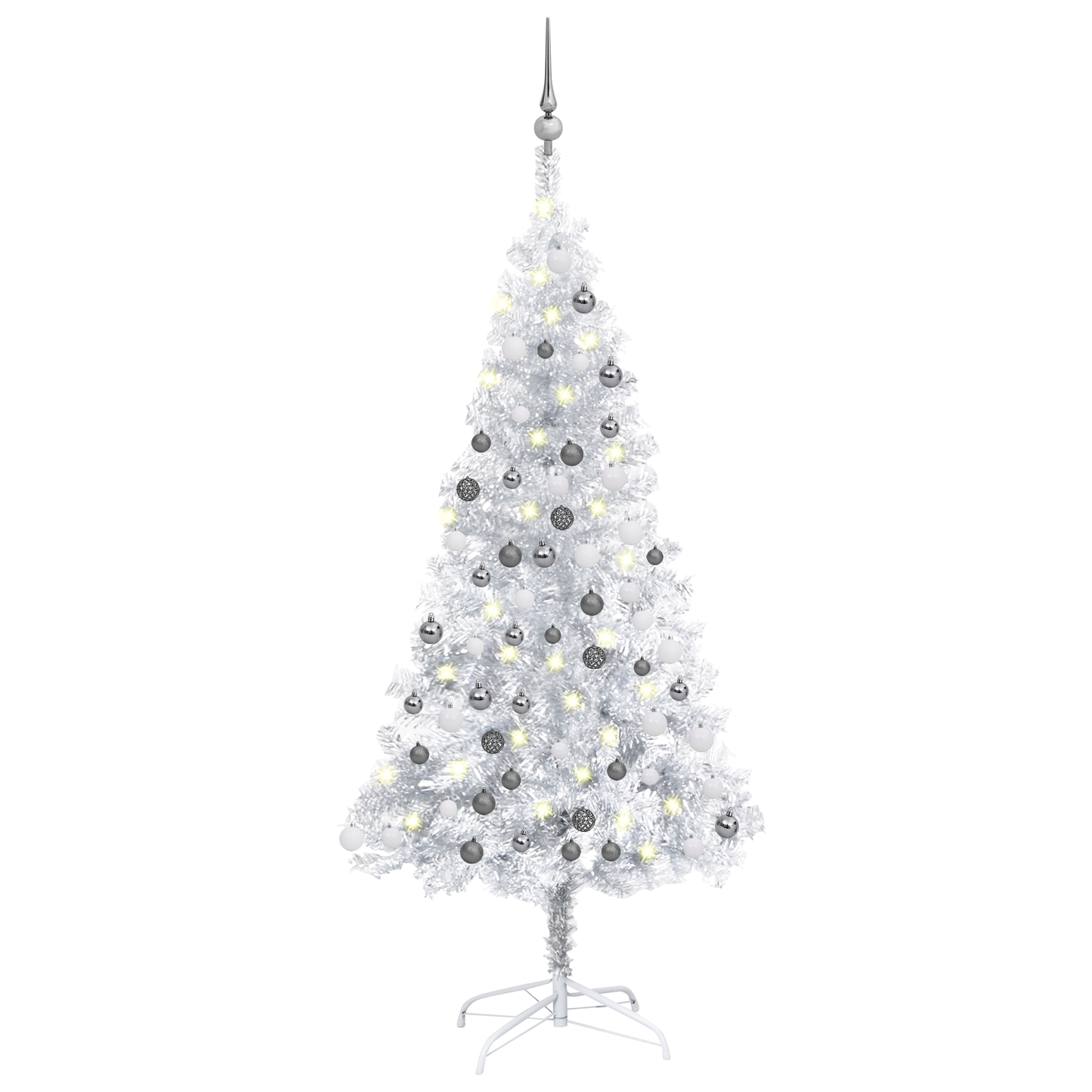 vidaXL Artificial Christmas Tree with LEDs&Ball Set PET Multi Colors/Sizes-39