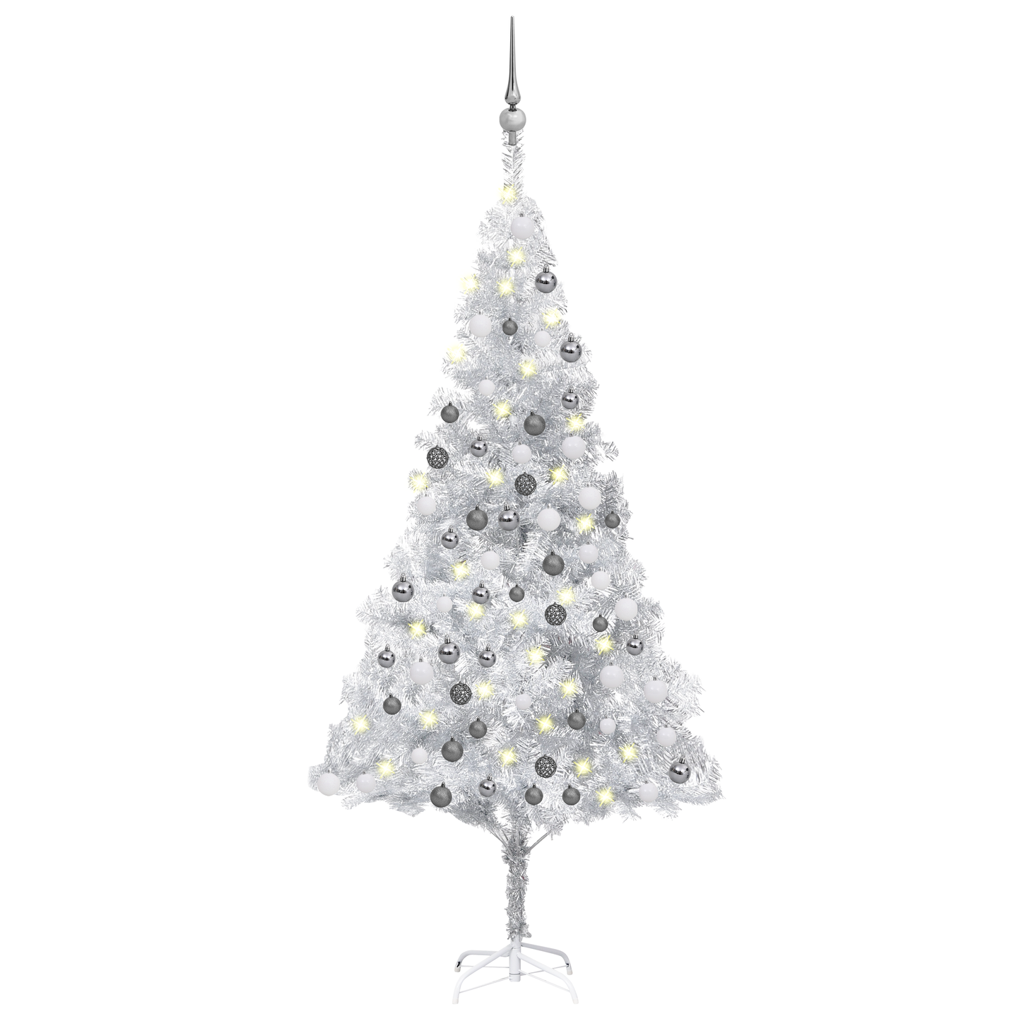 vidaXL Artificial Christmas Tree with LEDs&Ball Set PET Multi Colors/Sizes-38