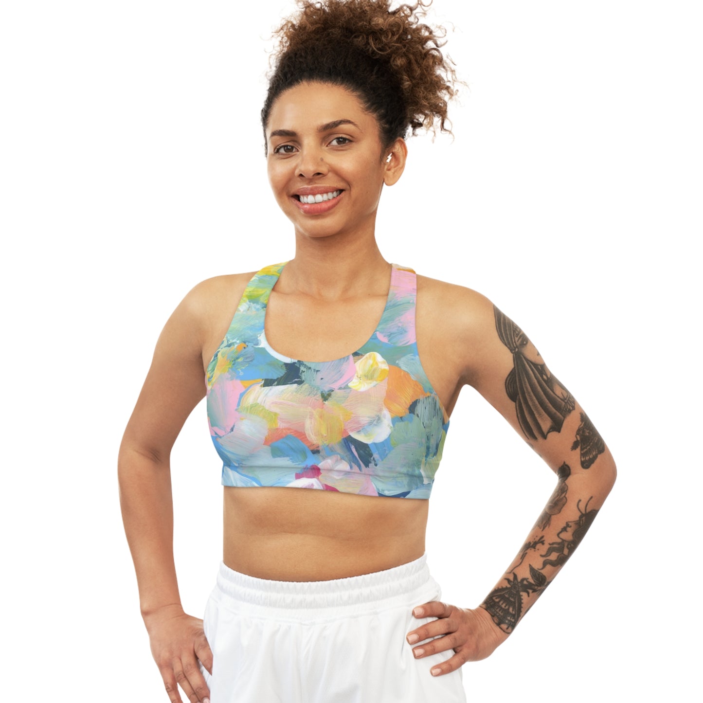 Garden Canvas Seamless Sports Bra