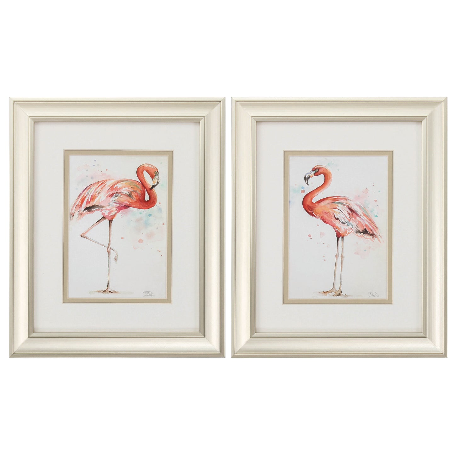 10" X 12" Champagne Gold Color Frame  Pink Showoff (Set Of 2)