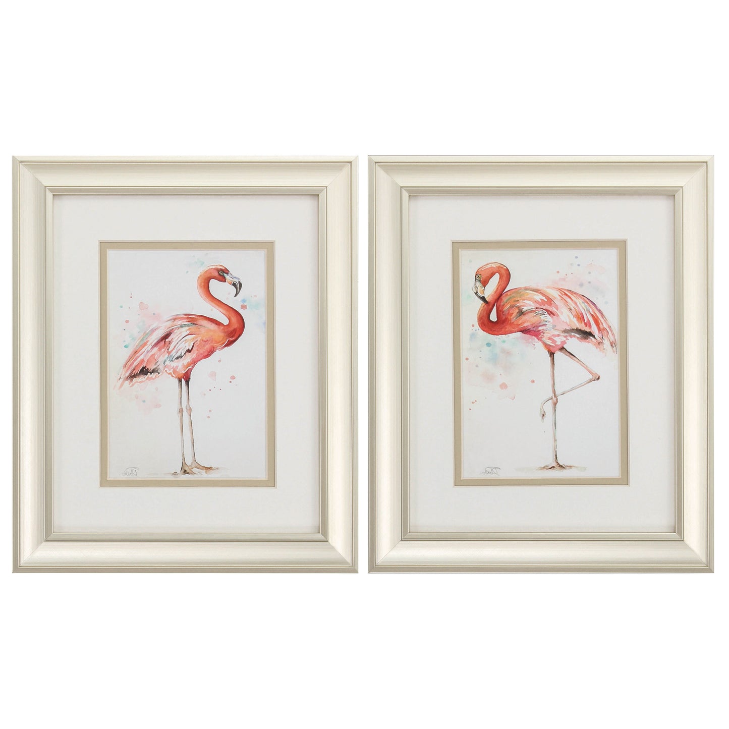 10" X 12" Champagne Gold Color Frame  Pink Showoff (Set Of 2)