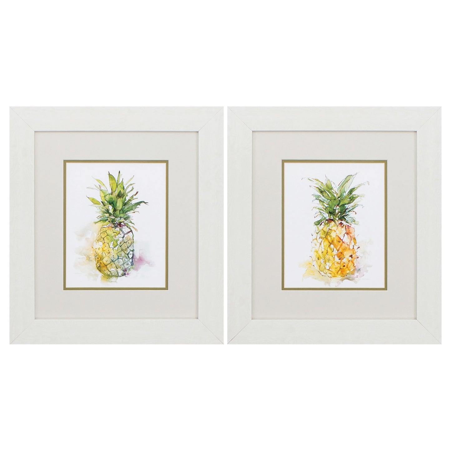 16" X 18" White Frame Delicious Ripe (Set Of 2)