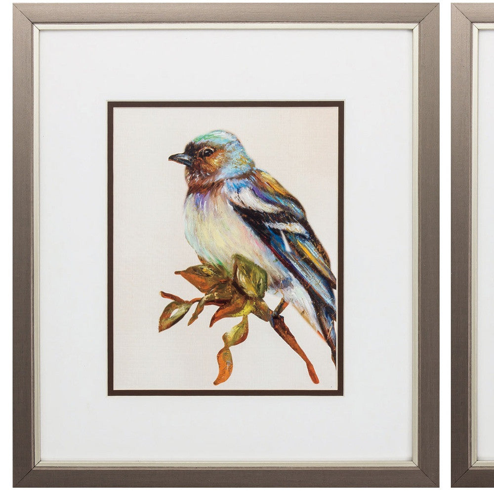 14" X 16" Metallic Bronze Frame Eco Bird (Set Of 2)