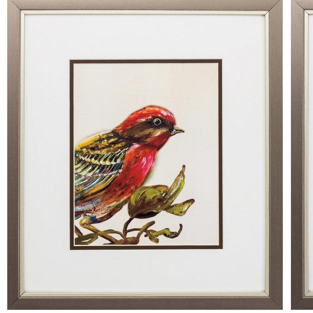 14" X 16" Metallic Bronze Frame Eco Bird (Set Of 2)