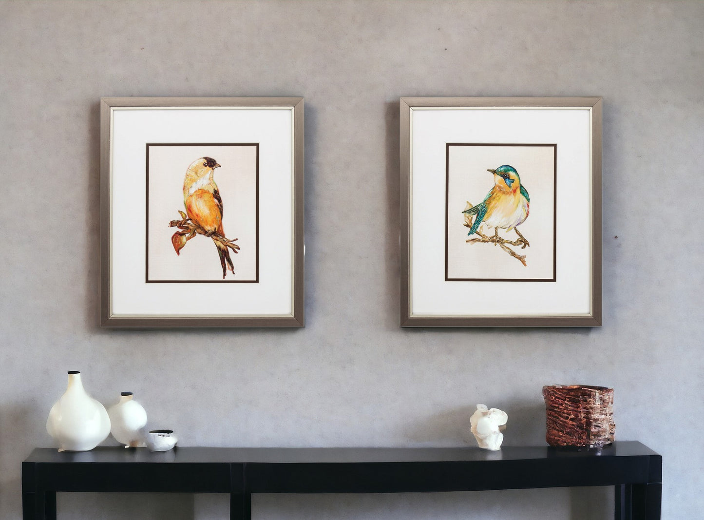 14" X 16" Metallic Bronze Frame Eco Bird (Set Of 2)