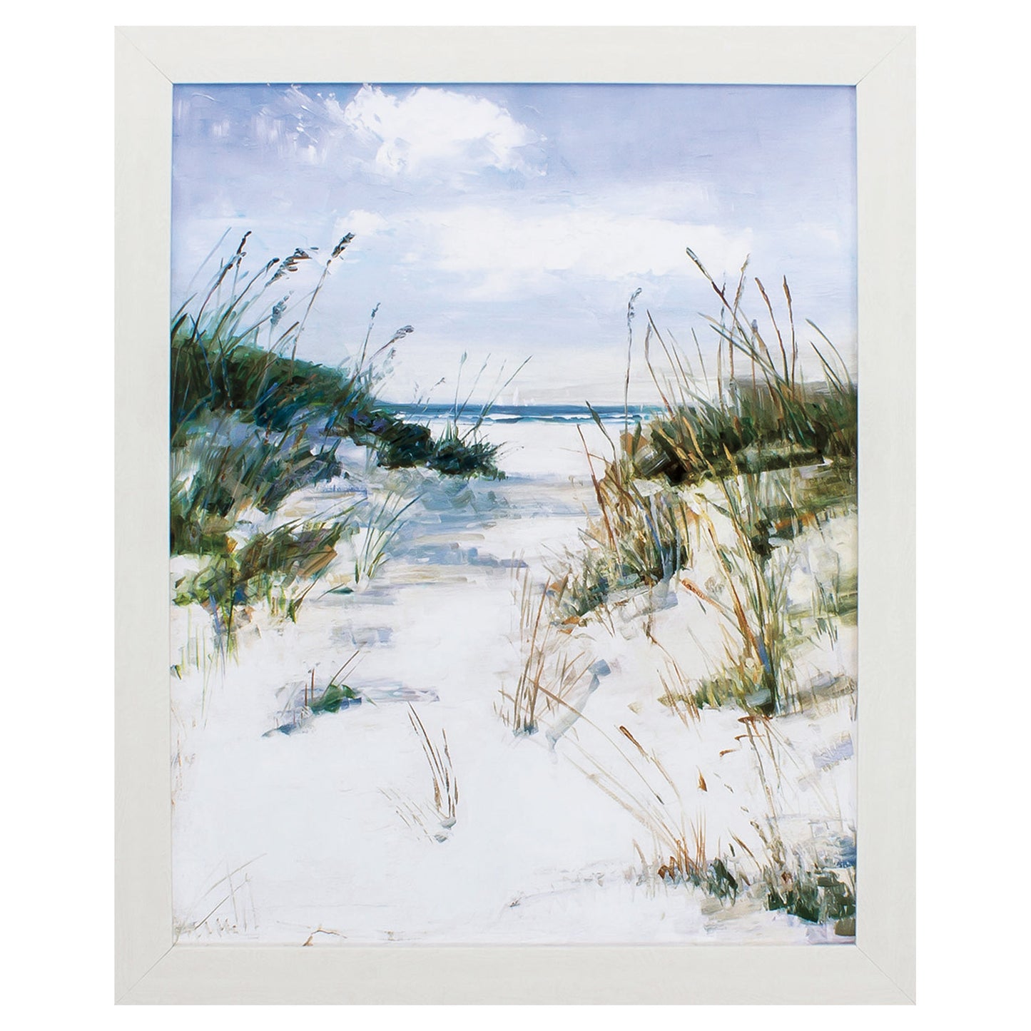 25" X 31" White Frame Dune View