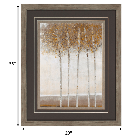 29" X 35" Woodtoned Frame Early Fall I