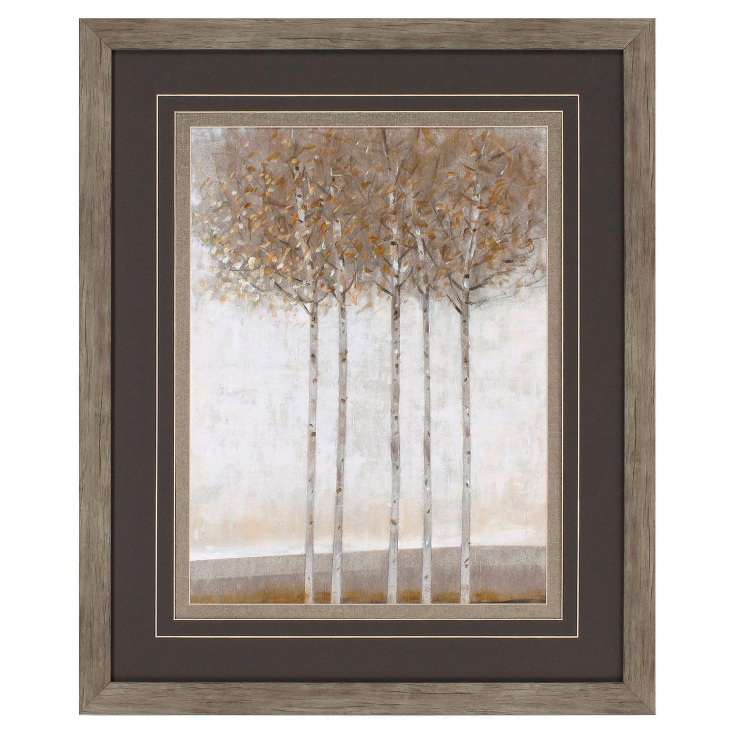 29" X 35" Woodtoned Frame Early Fall Ii