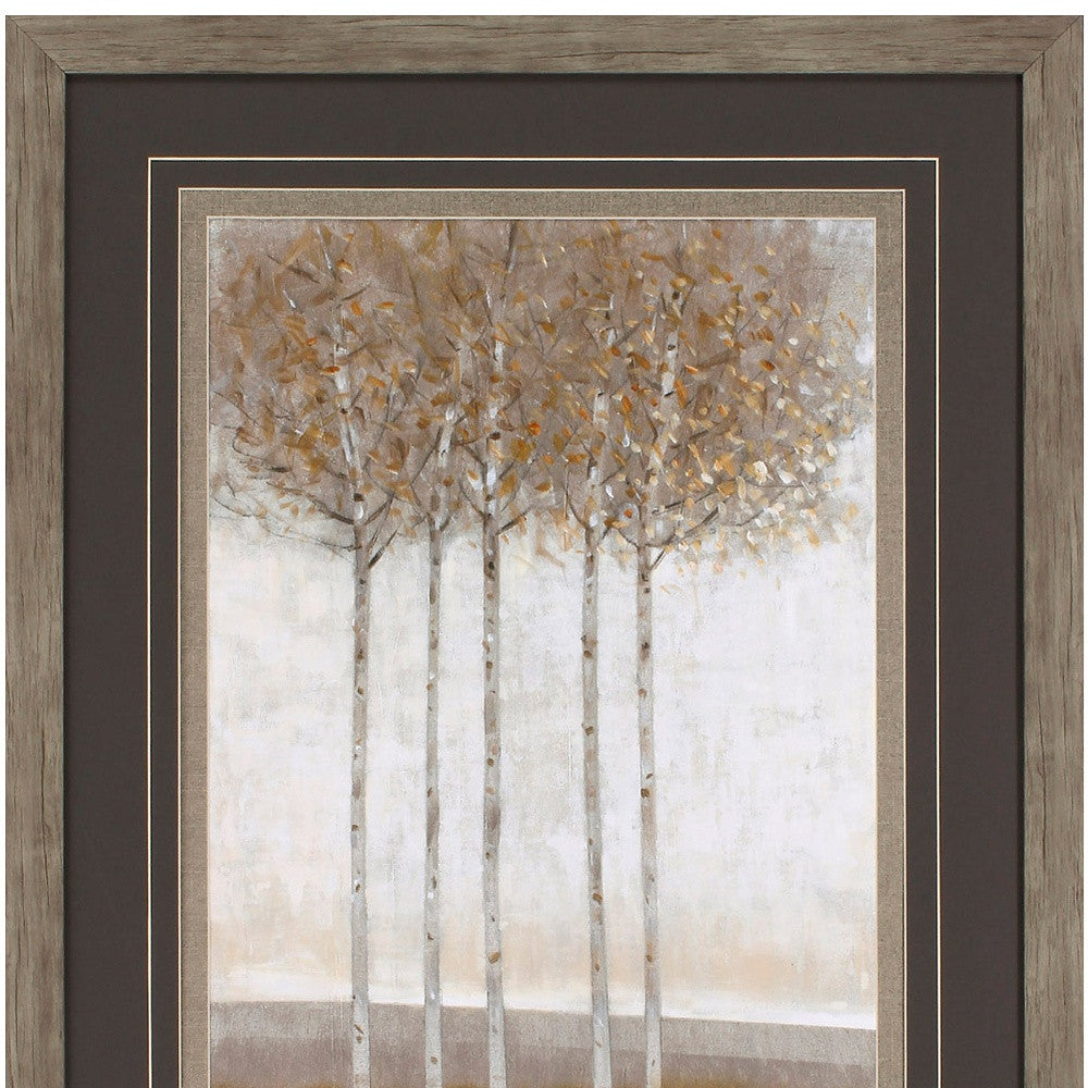 29" X 35" Woodtoned Frame Early Fall Ii