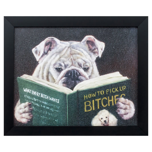 9" X 11" Black Acrylic Dog Wall Decor