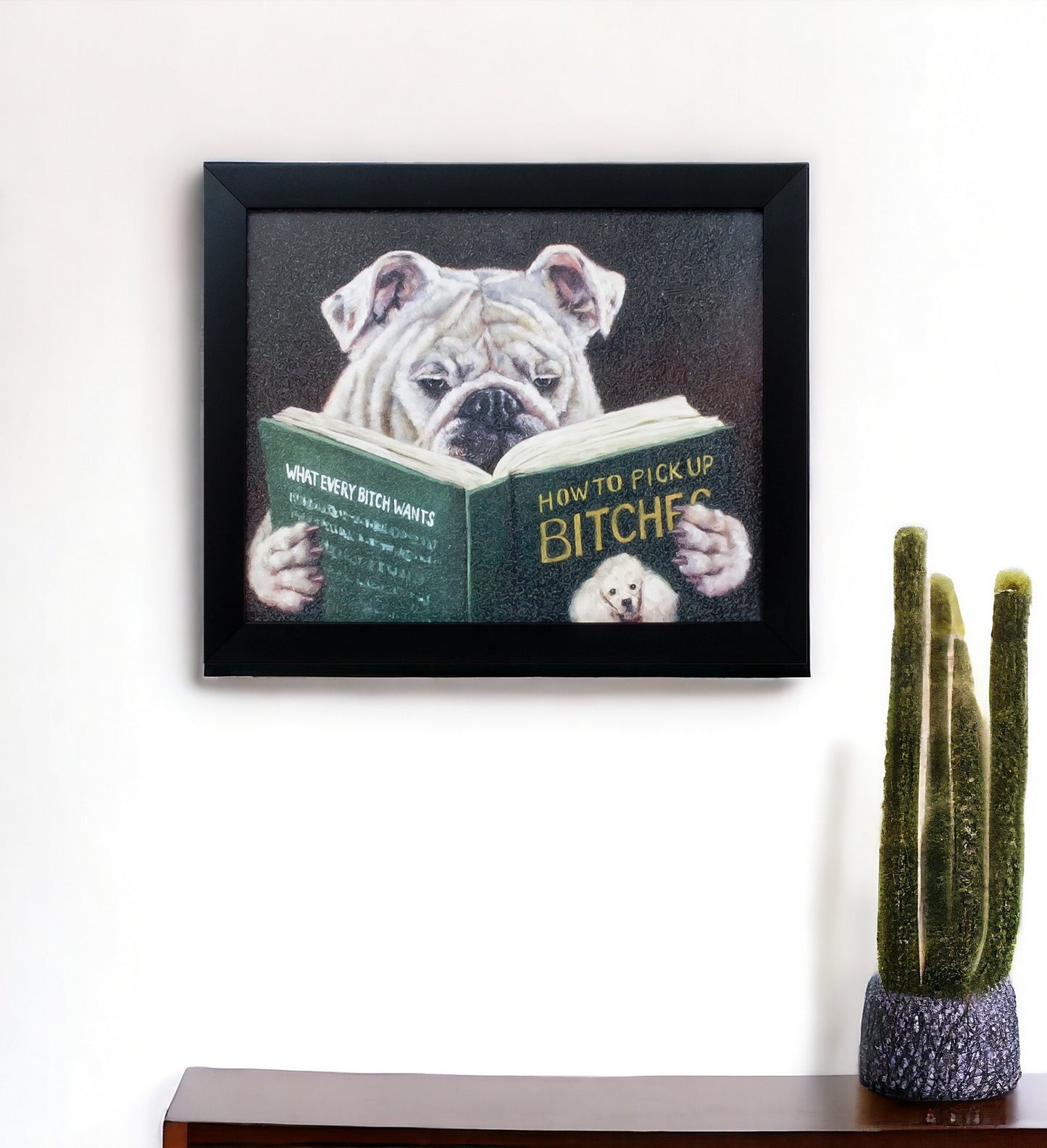 9" X 11" Black Acrylic Dog Wall Decor