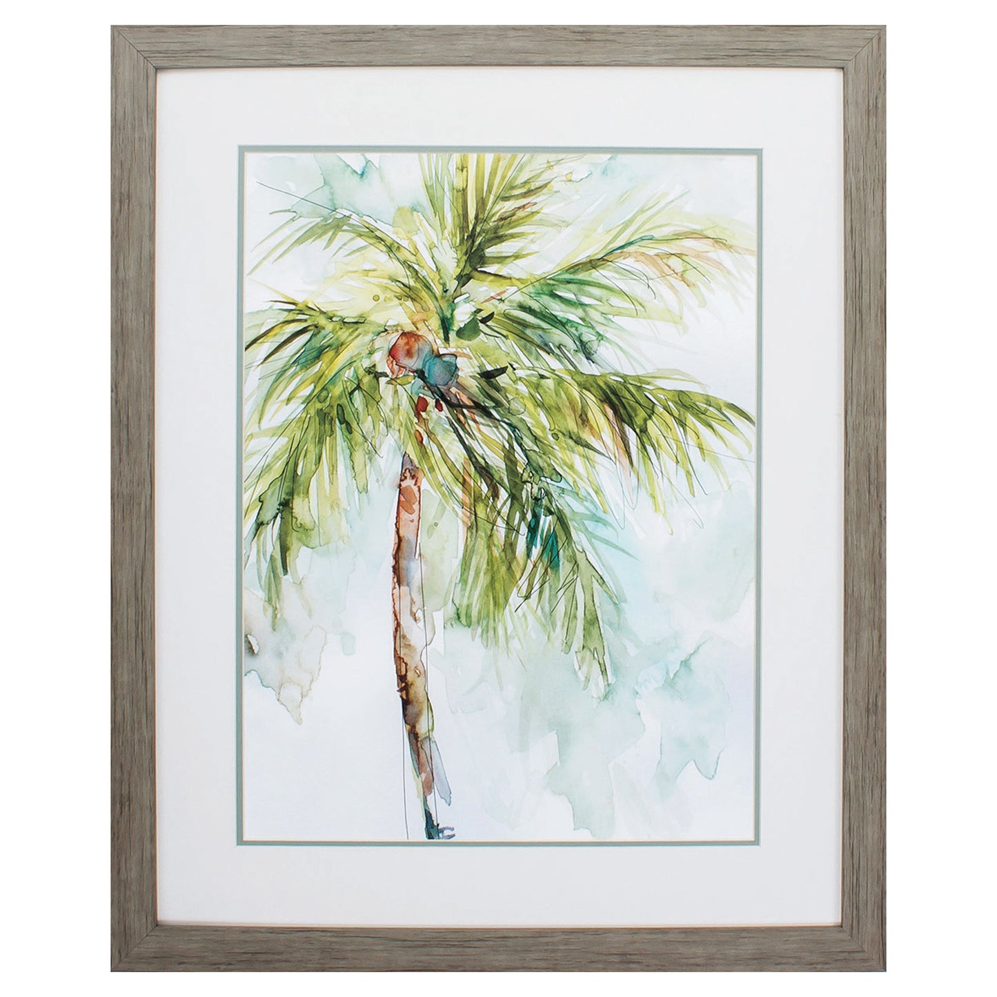 27" X 33" Woodtoned Frame Palm Breezes I