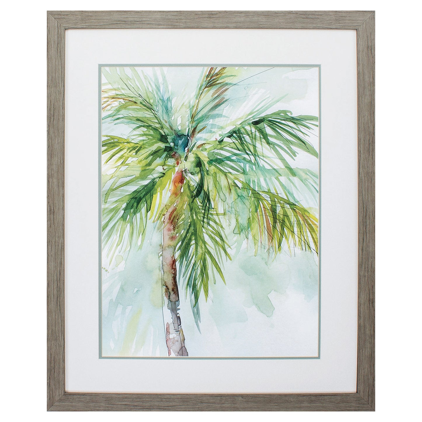 27" X 33" Woodtoned Frame Palm Breezes Ii