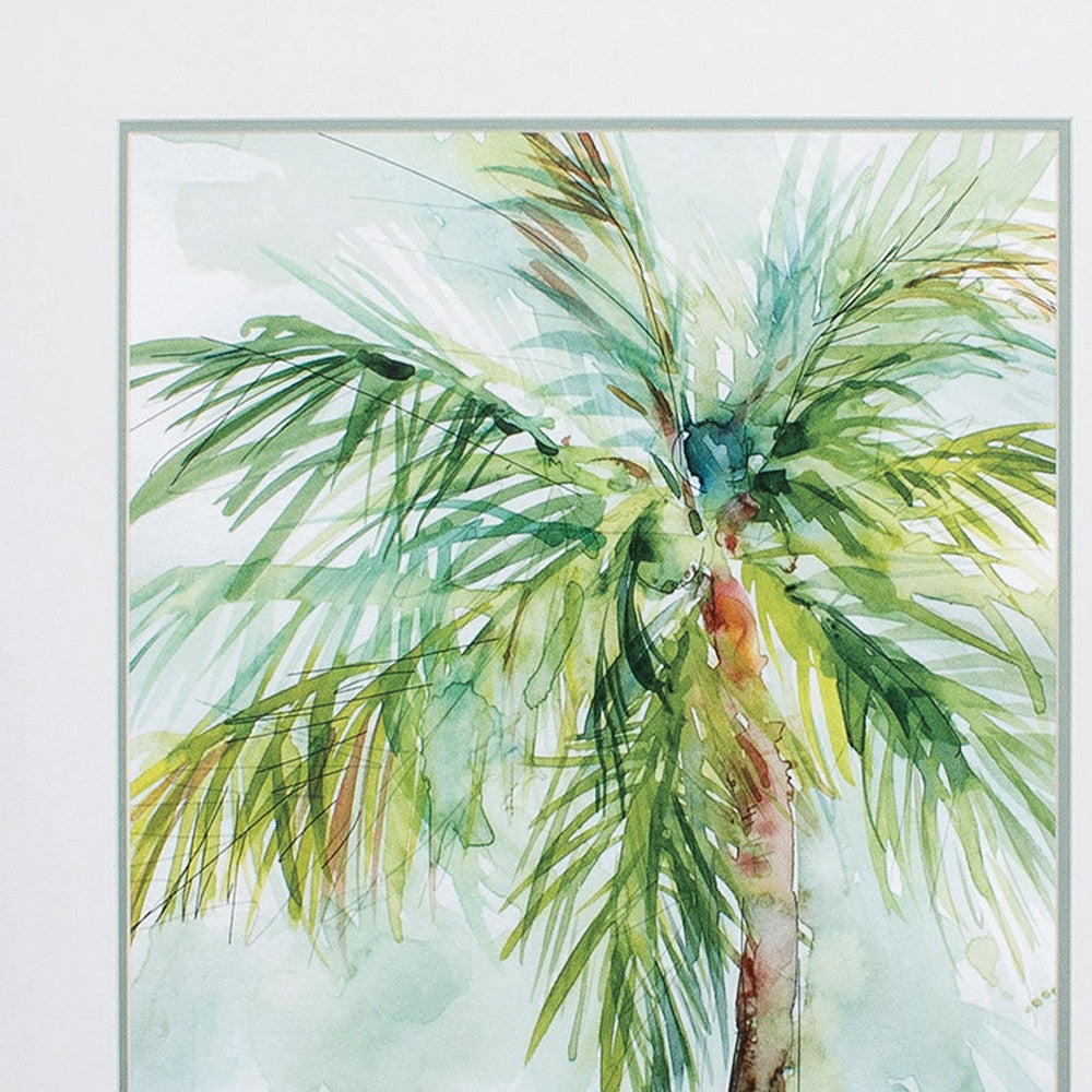 27" X 33" Woodtoned Frame Palm Breezes Ii