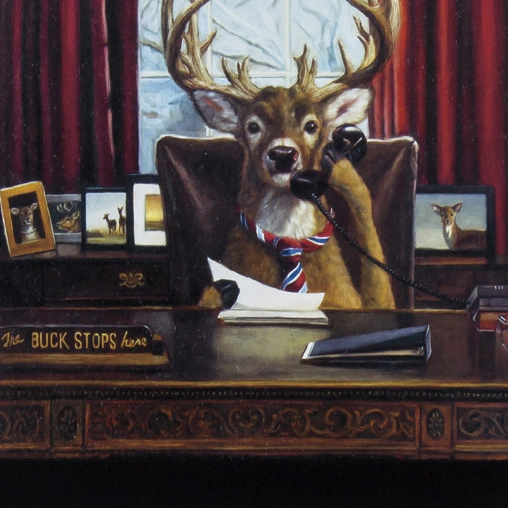 The Buck Stops Here Framed Art