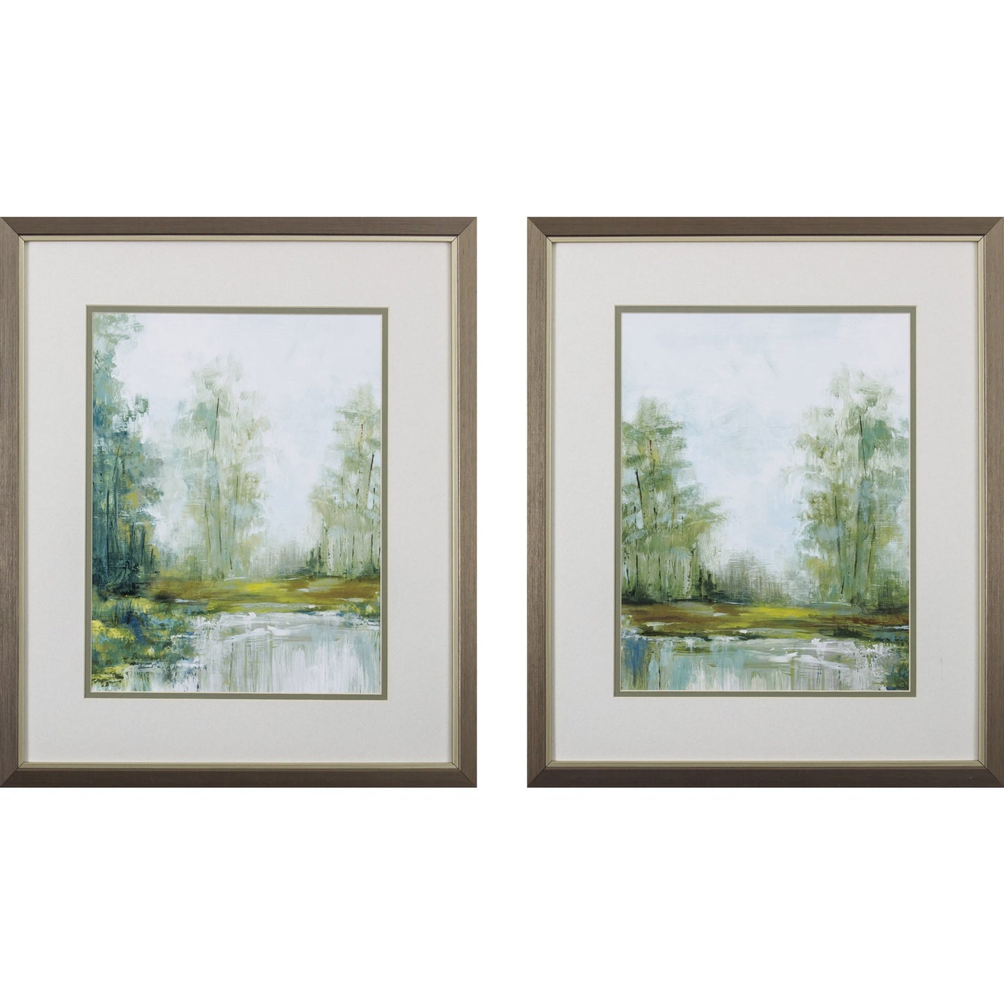 Set Of 2 Forest Framed Art