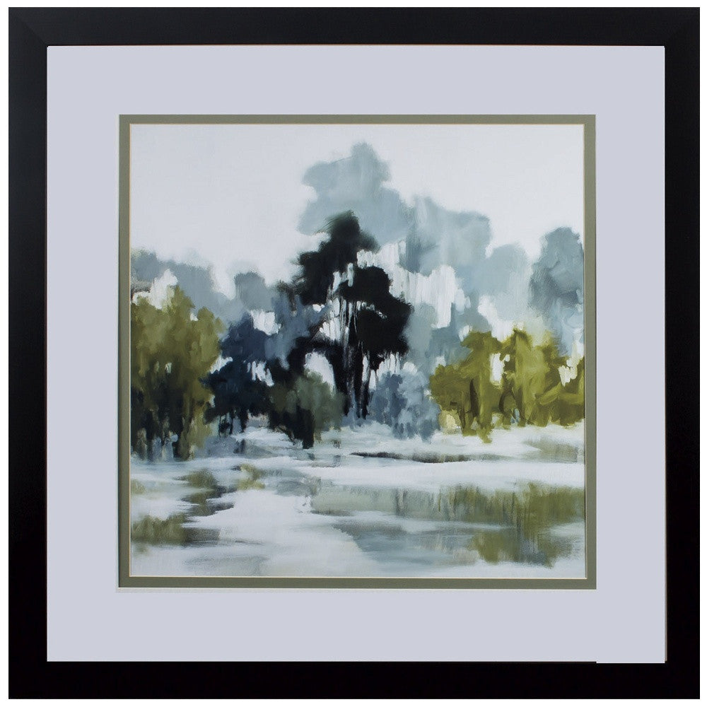 Reflections Watercolor Abstract Framed Art