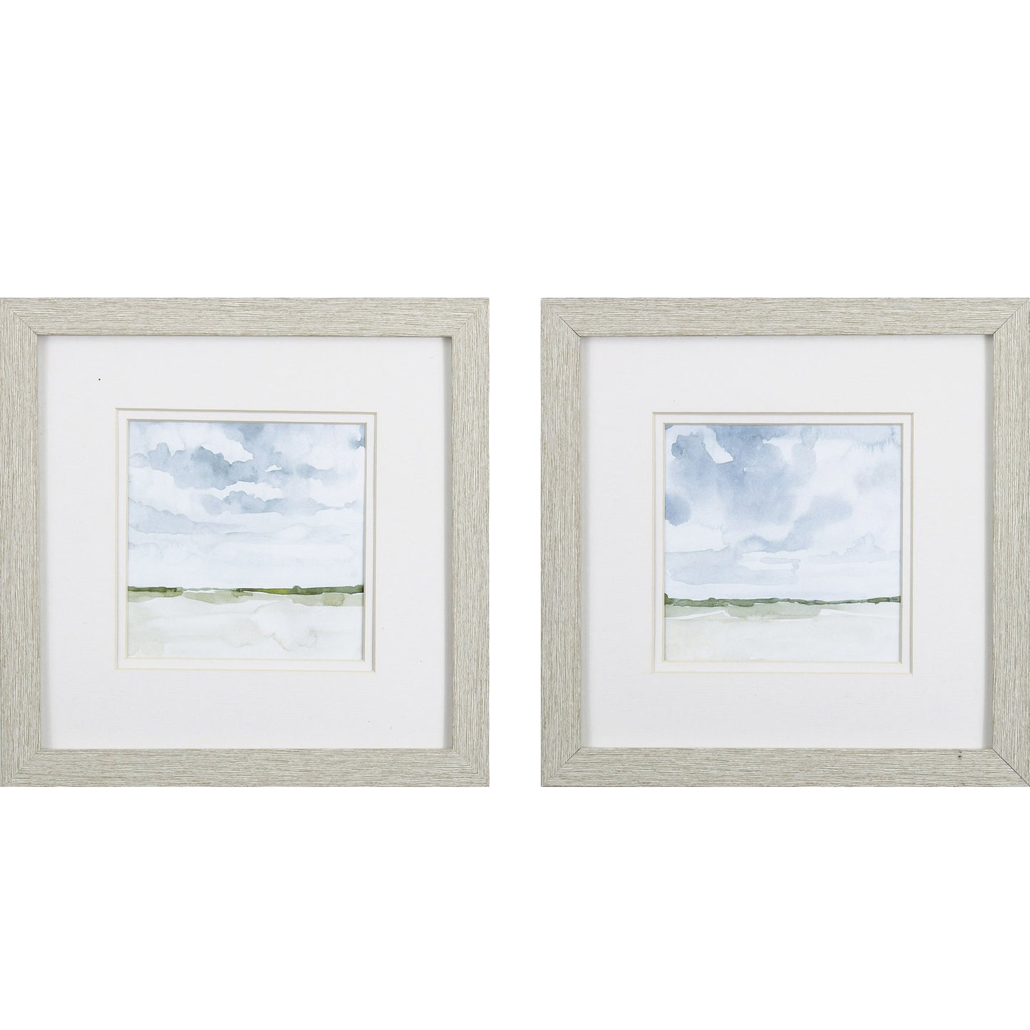 Set of Two Landscape Abstract Watercolor Wall Art