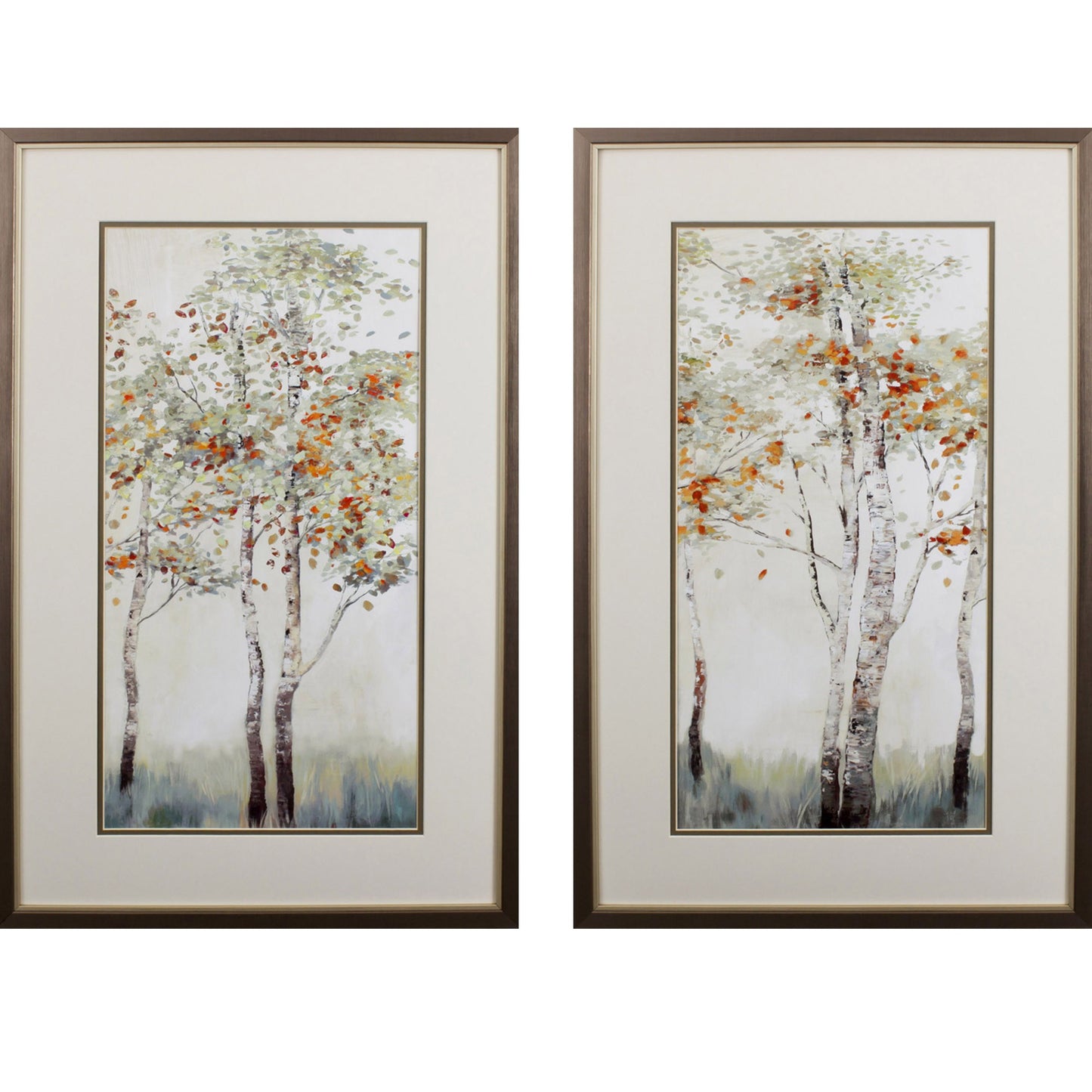 Set of Two Trees in the Fall Wall Art