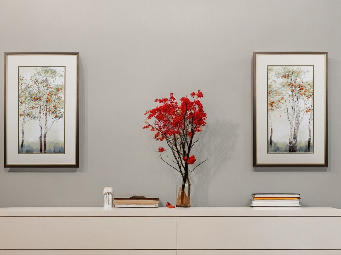 Set of Two Trees in the Fall Wall Art